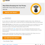 Advertisement for Norton VPN